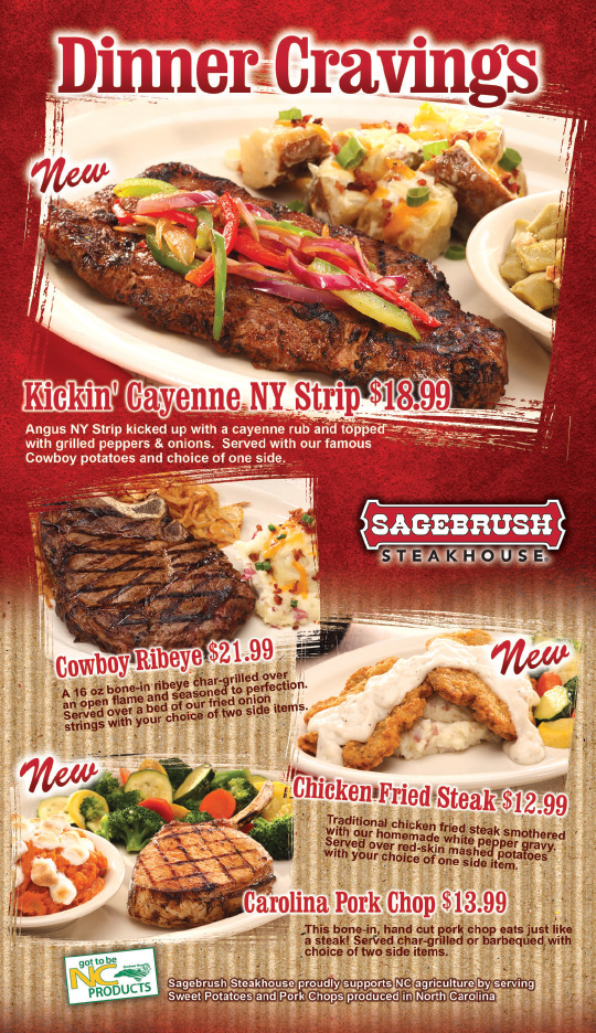 Sagebrush Steakhouse Charlotte Graphic Designer