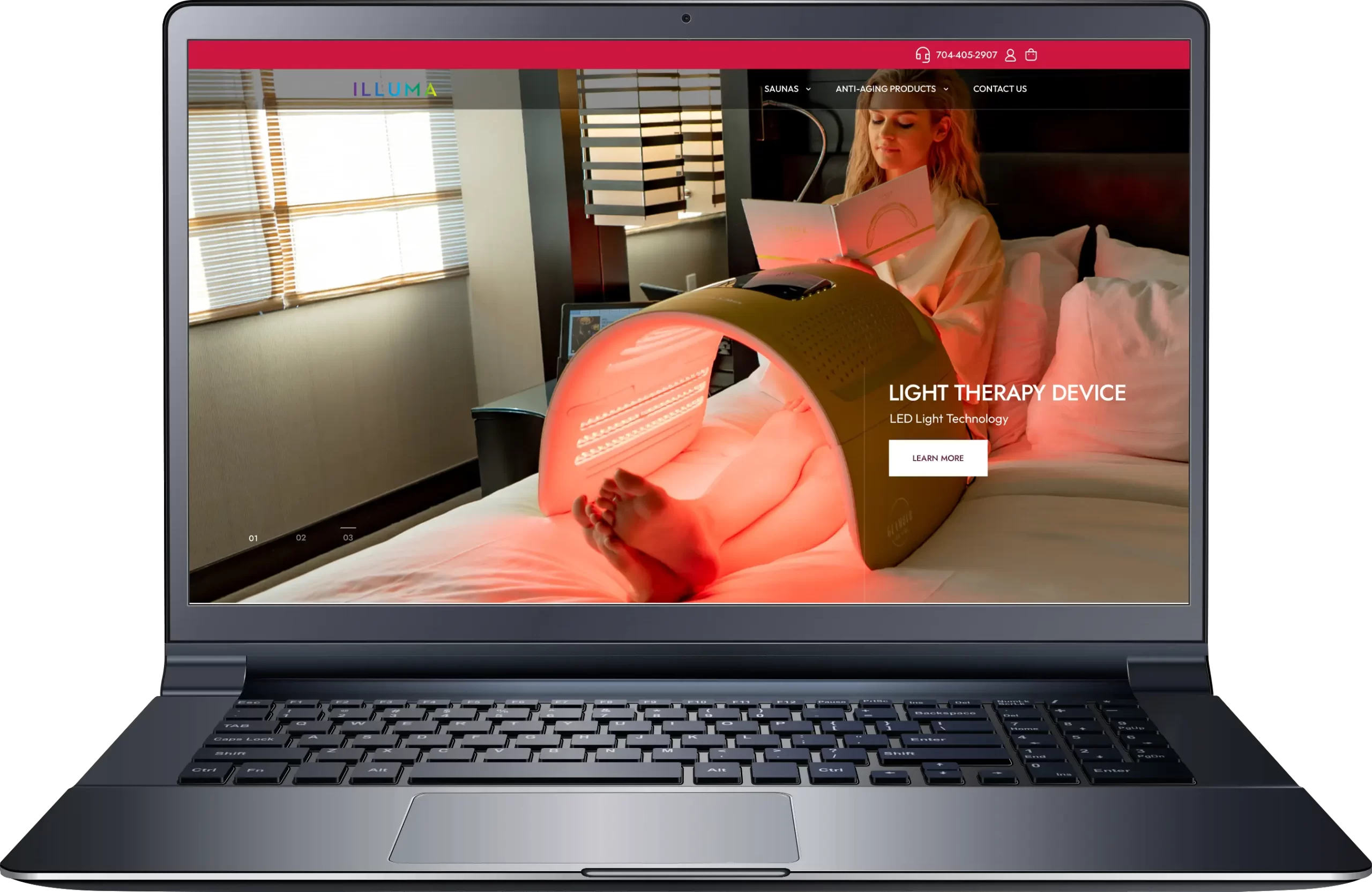 Illuma Wellnes UI Website Design
